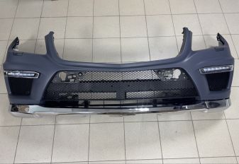 Бампер передний в сборе на Mercedes GL X166 амг пакет Бампер передний в сборе на Mercedes GL X166 амг пакет